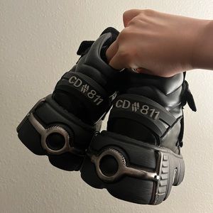 Gun Metal Platform Boots